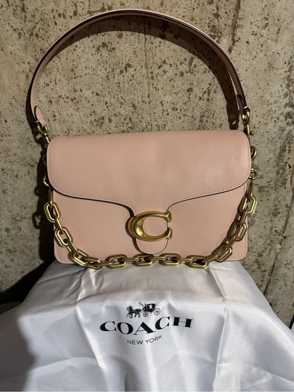 Coach Cream Chain Tabby